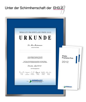 Ausschreibung: Wrigley Prophylaxe Preis 2012