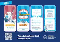 Übersicht der App „Zahnpflegespaß mit Dentiman”